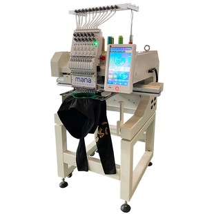 厂家直销mana全自动电脑绣花机单头多功能帽绣衣服袜子图案打样机