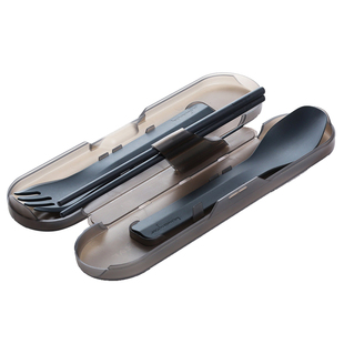 humangear户外野餐超轻便携餐具刀叉勺筷子学生套装收纳盒一人食