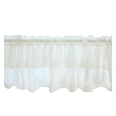 美式咖啡帘短帘外贸门帘半帘蕾丝韩式田园小飘窗帘窗纱帘厨房成品