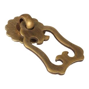 新中式仿古内如意铜拉手明清古典家具柜门纯铜抽屉鞋柜门小铜把手