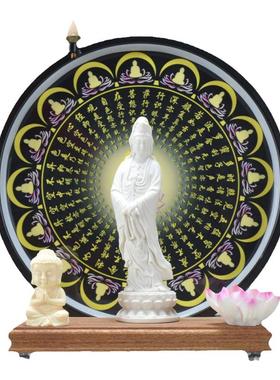 中式家居客厅观音祝福摆件