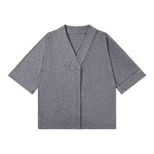 歌美姿竹纤维孕妇七分袖月子家居服天竹睡衣产后哺乳短长裤产前女