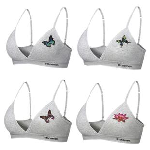 stonemen【源自澳洲】性感法式无钢圈薄垫三角杯文胸内衣女双肩A