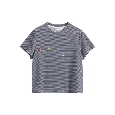 SHORT SENTENCE 设计师 25早秋新品 Sally圆领刺绣合身T恤 SOLSOL