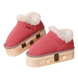 足底艾灸鞋子可行走的家用随身灸盒蕲艾熏热敷脚部养生专用女实木