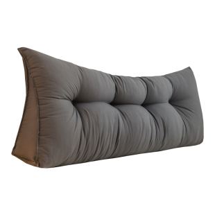 深灰三角床头靠枕床上靠垫卧室护腰软包榻榻米大靠背免拆洗