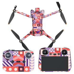 StartFly适用于DJI大疆御mini3Pro无人机配件3M贴纸 带屏遥控器贴膜 机身全包围创意贴膜迷彩水彩色贴膜配件
