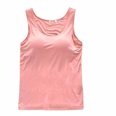 带胸垫罩杯一体背心女夏吊带