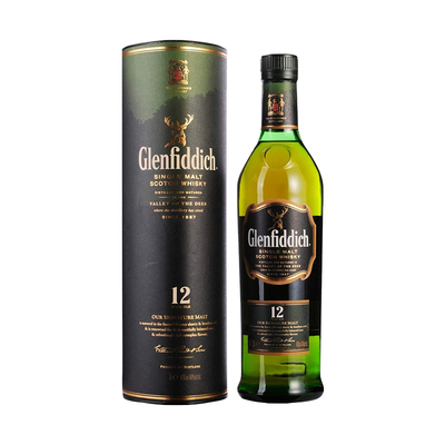 Glenfiddich/格兰菲迪12年双桶苏格兰单一麦芽威士忌1000ml 旧装