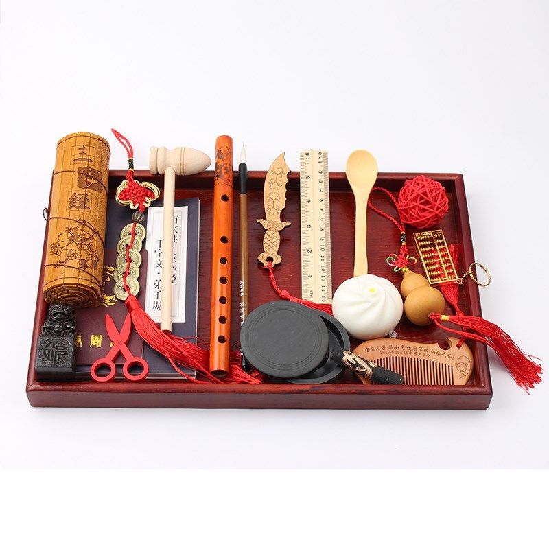 道具物品寓意送人抓阄周岁 抓周 中式铜秤男宝宝抓周证特别福袋|ruв категории игрушка/коляска/головоломка/блоки/модель, Другие игрушки - от Buy2taobao.com для оказания профессиональной услуги покупки агента Taobao