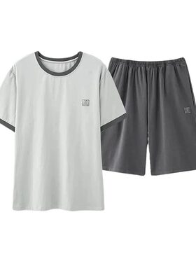 睡衣男款男士夏季凉感棉绸背心