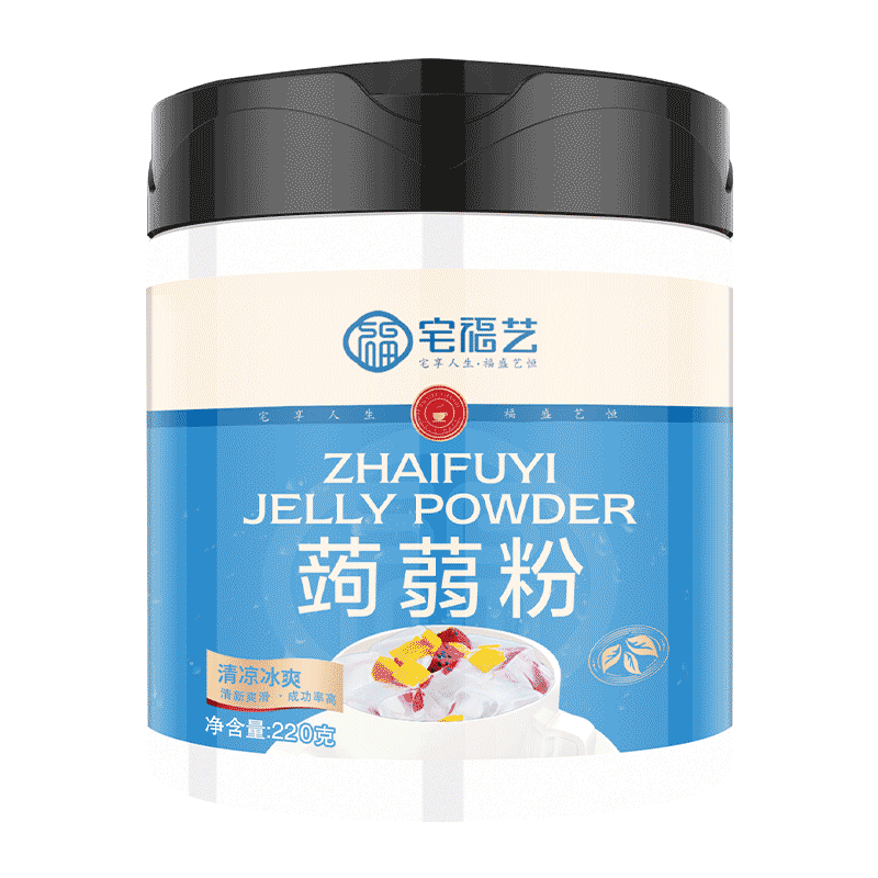 蒟蒻粉水晶寒天果冻粉家用纯小包装商用甜品椰奶冻粉白凉粉冰粉儿