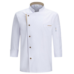 酒店高端厨师长工作服饭店火锅西餐烹饪蛋糕烘焙食堂私厨秋冬定制