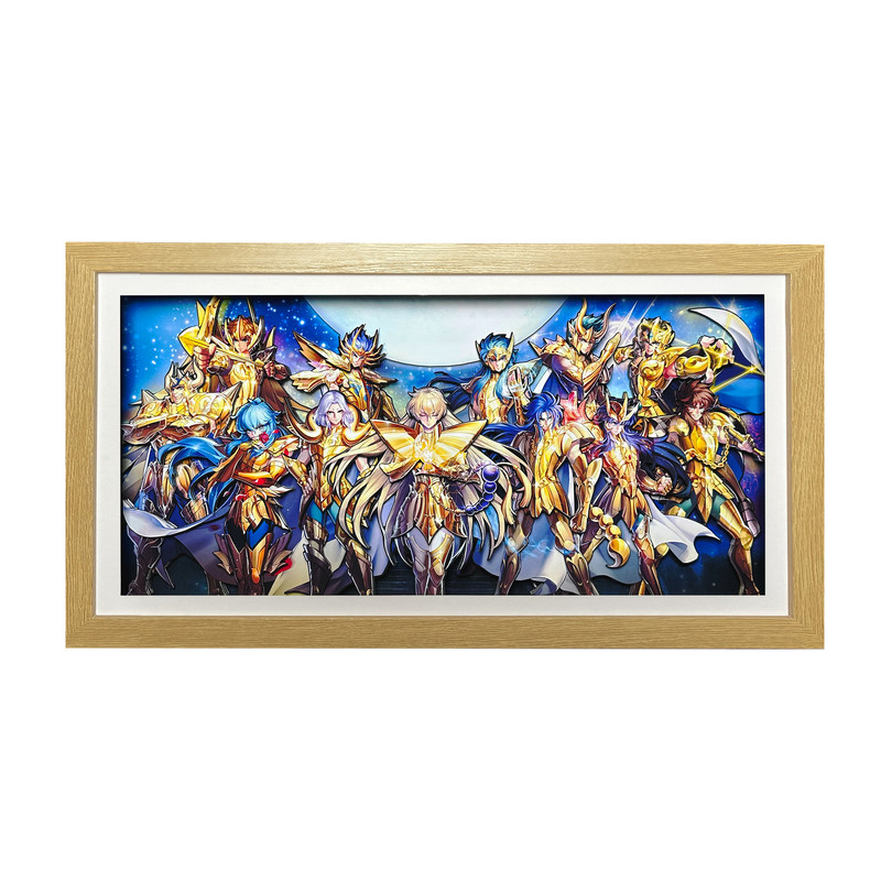 圣斗士3d立体画黄金十二星座