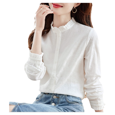 长袖衬衫立领潮流精品