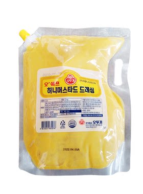 不倒翁蜂蜜芥末酱蘸酱韩国进口