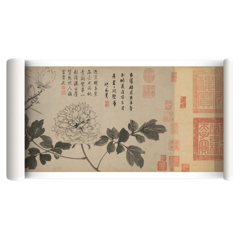 周之冕《百花图花鸟画临摹装饰画