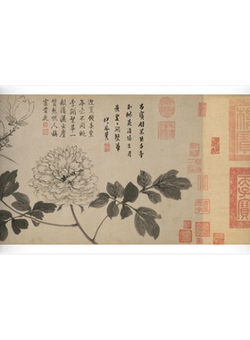 周之冕《百花图花鸟画临摹装饰画