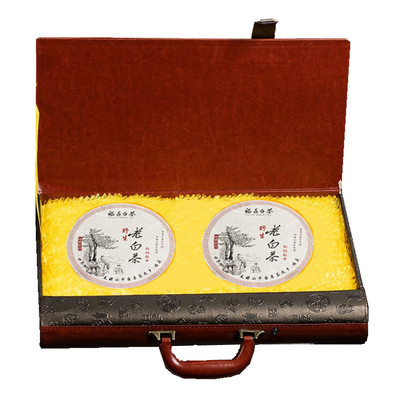 福鼎白茶枣香寿眉饼礼盒装送长辈