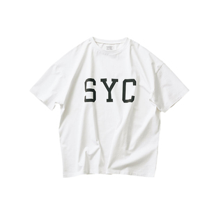 桑妮库拉/Sunny clouds 男式纯棉英文印字T恤