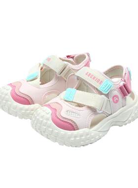 abckids女童夏季凉鞋软底沙滩鞋