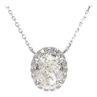 河南钻石商丘钻石河南人造钻石超闪璀璨鸽子蛋项链合成黄钻吊坠