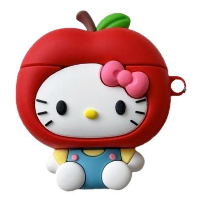 立体卡通红苹果KT猫适用于华为freebuds 6i蓝牙耳机保护套7i硅胶freeclip软壳SE2耳机壳Pro3趣味4E萌系5i新款