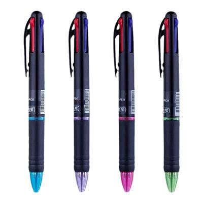 文正彩色圆珠笔四色创意标记笔