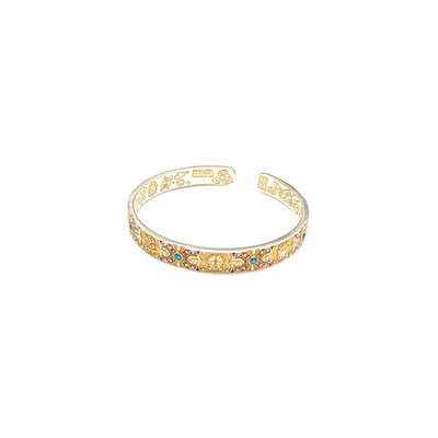 燕归廷御新中式宫廷足银手镯