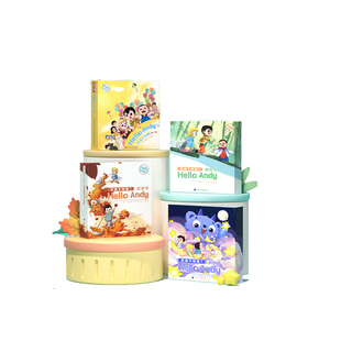 【正版可点读】小蝌蚪点读书绘本安迪干吗呢HelloAndy系列第一二三四辑3-6岁幼儿零基础英文启蒙系列绘本点读书