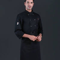 Черный лонгслив, фартук