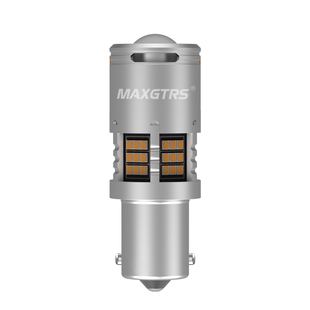 透镜汽车LED转向灯防频闪超高亮倒车灯1156歪角后尾灯T20单丝灯泡