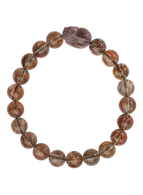 女紫水晶天然水晶貔貅手链手串