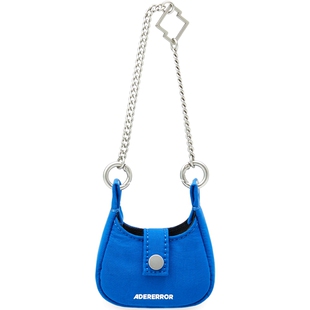 ADERERROR Tech系列潮解男女搭配正面标志烙印金属链手提耳机包