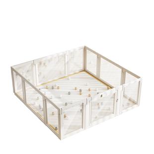 巧乐熊宝宝游戏围栏婴儿室内地上爬行围栏儿童防护栏客厅全景爬垫