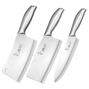 法马仕全钢菜刀锋利耐用厨房刀具不锈钢手柄家用切菜砍骨全套装刀