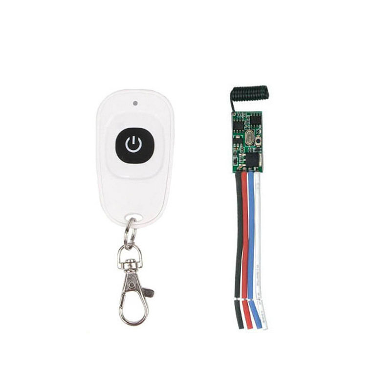 无线遥控开关3.7V4.5V7.4V9V12V24V电池直流电源led灯泡泡机diy