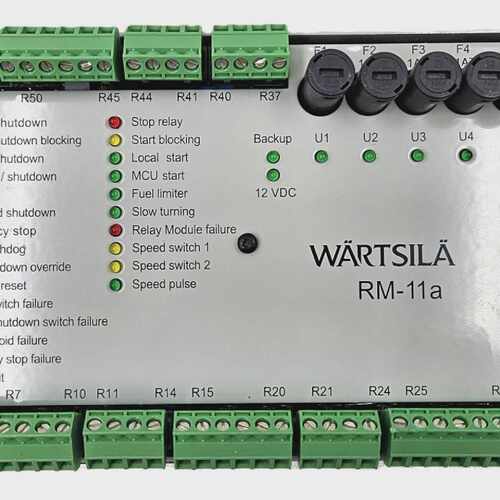 WARTSILA RM-11a TUNED 0050G256701 MONITORING RELAY MODULE [F