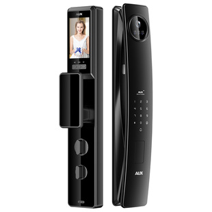 奥克斯3D人脸识别智能锁指纹锁入户门掌静脉密码锁电子门锁