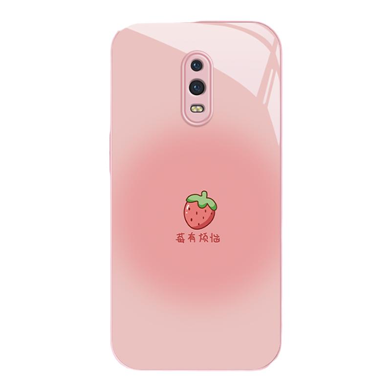 适用oppor17手机壳新款r15梦境版夏日玻璃opp0可爱女网红r17简约挂绳r15标准版高级感镜头全包潮