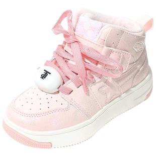 TATA/他她童鞋女童鞋子儿童板鞋加绒冬季透气休闲中大童小白鞋子