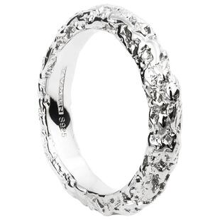 YVMIN尤目 甜食系列糖纸肌理银宽素圈纯银戒指情侣生日礼物