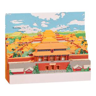 2026马年台历遇见故宫文创3d立体建筑紫禁城创意可撕纸雕日历礼品