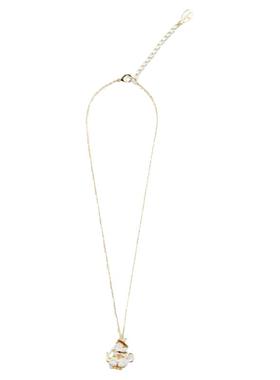 18K镀金高级感可爱童话风彩绘珐琅茶壶和小老鼠吊坠项链女锁骨链