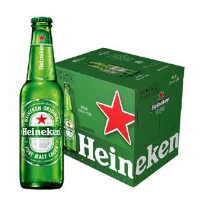 Heineken/喜力经典500ml*12瓶大瓶装全麦酿造啤酒新老包装随机发
