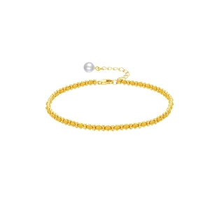 周六福淡水珍珠手链女手饰S925银高级感小众百搭送女友本命年礼物