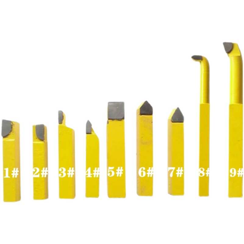 钨钢焊接车刀仪表车刀普通车床车刀黄YW1小车刀12*12套装车刀包邮