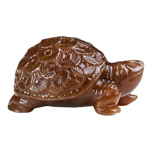 天然和田玉糖玉龙龟手把件招财金钱龟玄武长寿乌龟把玩件小摆件