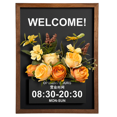 营业时间告示牌玻璃门提示墙贴