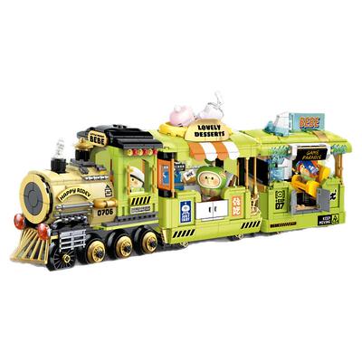 TOPTOY小鹦鹉bebe时光列车积木